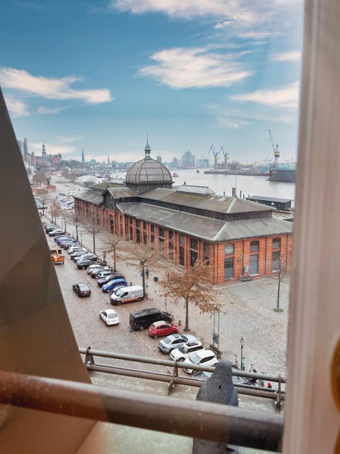 Ferienwohnung Loft-Panoramablick-Hafen & Elbe! Hamburg Exterior foto