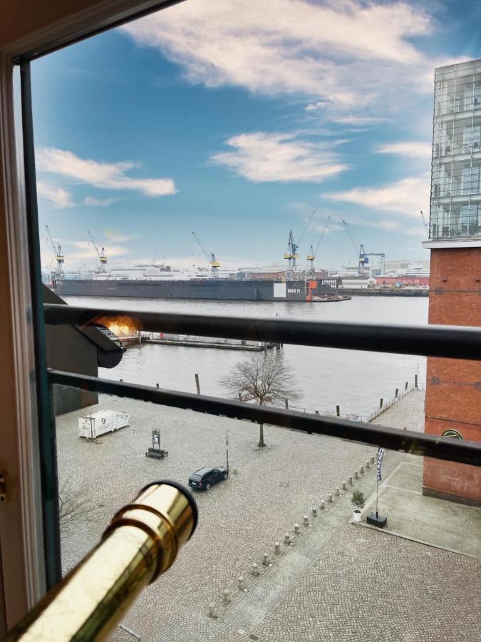 Ferienwohnung Loft-Panoramablick-Hafen & Elbe! Hamburg Exterior foto