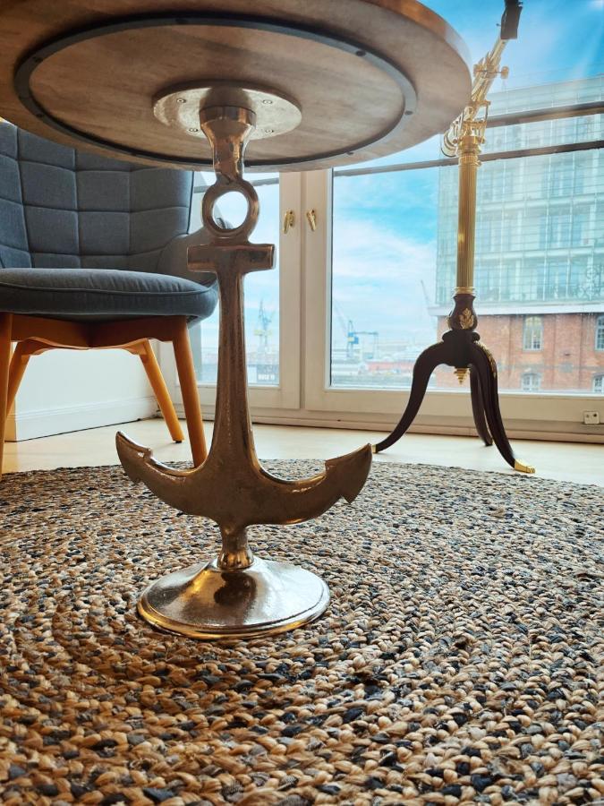 Ferienwohnung Loft-Panoramablick-Hafen & Elbe! Hamburg Exterior foto