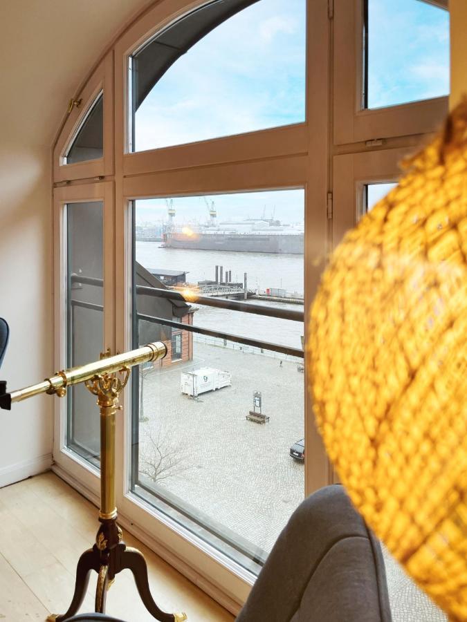 Ferienwohnung Loft-Panoramablick-Hafen & Elbe! Hamburg Exterior foto