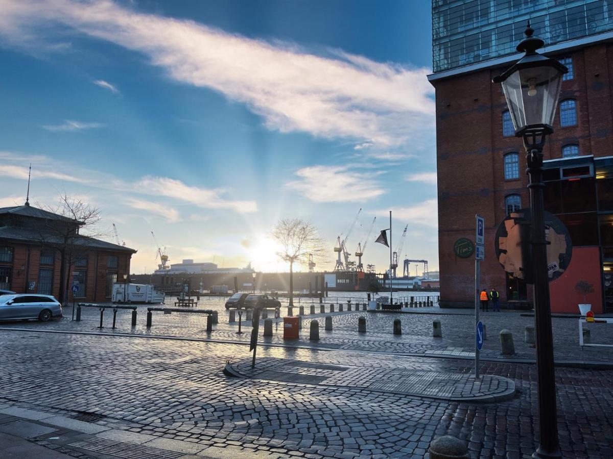 Ferienwohnung Loft-Panoramablick-Hafen & Elbe! Hamburg Exterior foto